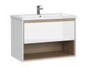 Тумба под раковину подвесная Cersanit LOUNA 80 для COMO 80 белый