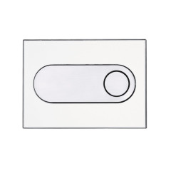 Кнопка смыва Pestan Onix 24.2х1.6х17.4 для инсталляции, пластик, цвет Белый (40006363)