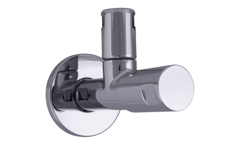 Schlosser Classic-Line, угловой вентиль с компрессионной гайкой, подключение 1/2"х3/8", цвет хром