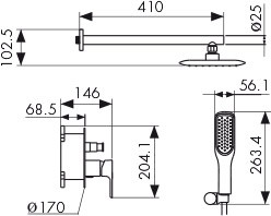 Душевая система KAISER Rios (66077)