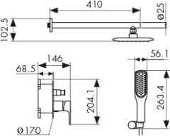 Душевая система KAISER Rios (66077)