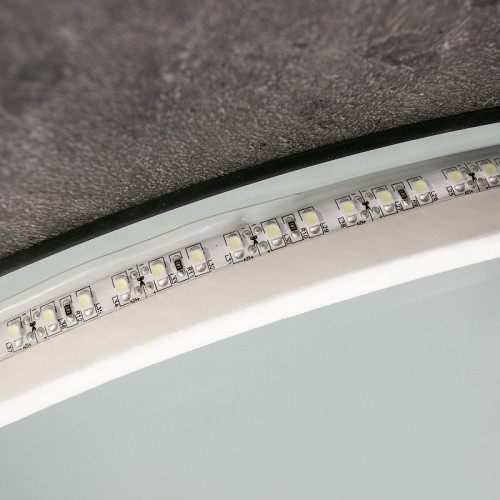 Xpertials STONE, овальное зеркало 80х70 см, LED свет, вкл/выкл с диммером, антизапотевание