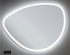 Xpertials STONE, овальное зеркало 80х70 см, LED свет, вкл/выкл с диммером, антизапотевание