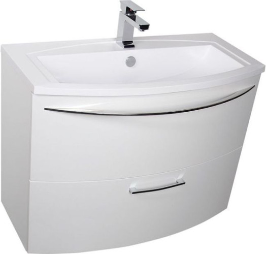 Тумба с раковиной De Aqua Лонг 90 белый