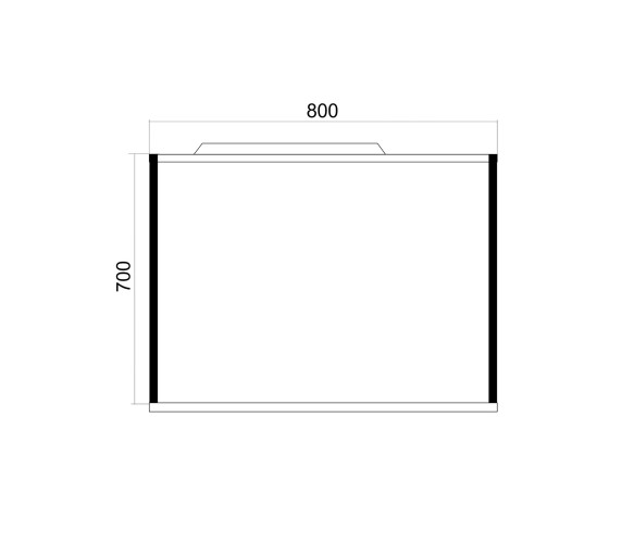 Зеркало с  подсветкой MIXLINE Бруклин-80 дуб бунратти (543584)