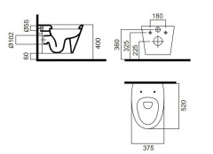 Унитаз AM PM Admire C101738WH