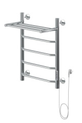 Полотенцесушитель электрический Aquanet Fiona 60х50 Тэн справа, с полкой