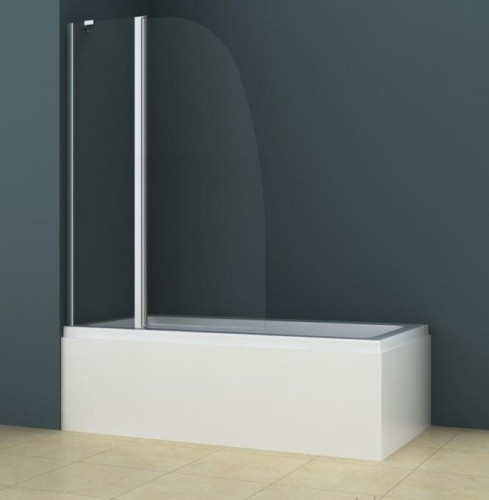 Шторка для ванны складная Azario Boston 100х140 цвет профиля хром (AZ-142)