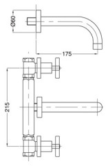 Смеситель Bugnatese Naxos 7666