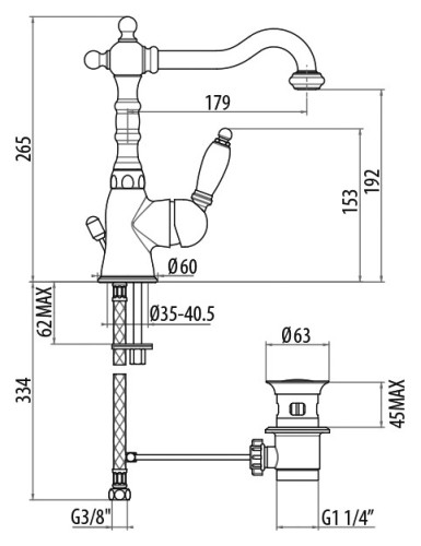 Смеситель Gattoni Orta 2741