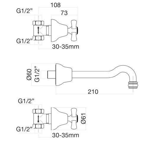 Смеситель для раковины Fiore MARGOT 26OO0636, золото