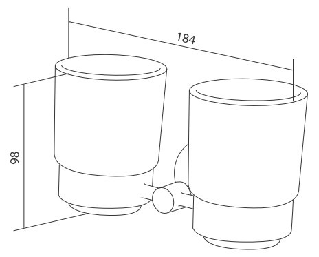 Подстаканник двойной AM PM Bliss A55343464