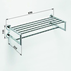 Полка для полотенец Bemeta Omega 104205102