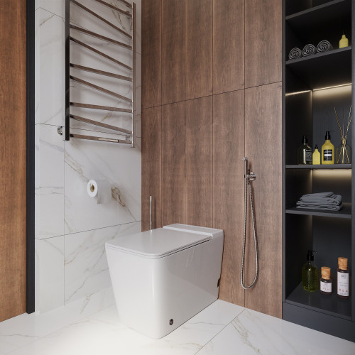 Унитаз Grossman GR-PR-5501 impuls (590*360*440) БЕЛЫЙ напольный с тонкой крышкой