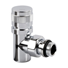 Вентиль на подачу угловой SR Rubinetterie Tondera 1/2", преобразуемый в термостатический, хром