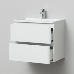 Комплект тумба подвесная Roberto 70 (700х453х606) с раковиной Adel 70, белый глянец (315212)