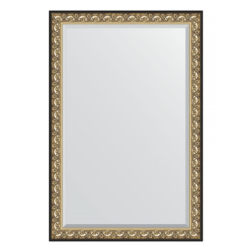 Зеркало настенное с фацетом EVOFORM в багетной раме барокко золото, 120х180 см, BY 1321