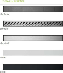 Линейный трап для душа Radaway RadаDrain Slim 85 для плитки 8-12 мм