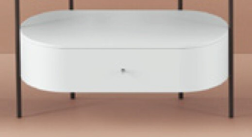 Ящик деревянный выдвижной Artceram Flair 4.0 89х42хh215 см для металлической консоли цвет белый матовый