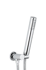 Emmevi, набор ручного душа 154: шланг 150см. из латуни (C02706А), однорежимная лейка, цвет хром