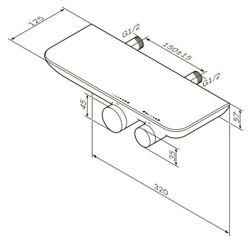 Смеситель для душа AM PM Sensation F3040000