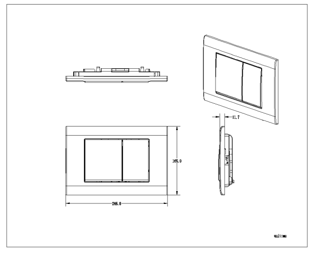 Кнопка смыва PFP 001CQ