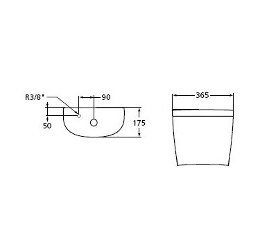 Ideal Standart Бачок CONNECT ARC для унитаза, нижняя подводка