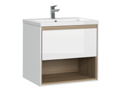 Тумба под раковину подвесная Cersanit LOUNA 60 для COMO 60 белый