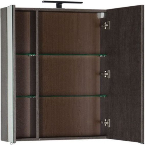 Зеркало-шкаф Aquanet Эвора 70 дуб антик