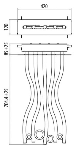 Верхний душ Gattoni Programma Docce Rami 1015/SDC0