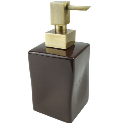 Stil Haus Prisma, настольный керамический дозатор Prisma, цвет бронза - коричневая керамика