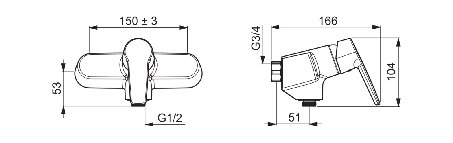 Oras 3960 Saga Смеситель для душа в комплекте с эксцентриками 150 cc и отражателями