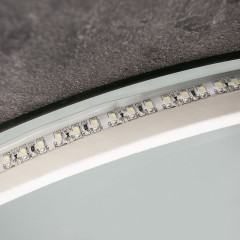 Xpertials ZOILA, овальное зеркало 80х60 см, LED свет, вкл/выкл с диммером