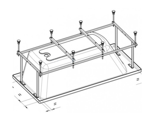 Монтажный комплект для ванны 190х90 Roca BECOOL (Z.RU93.0.302.1)