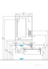 Комод AQUATON Сакура 66.7х46.7х24 Светлое дерево (1A220403SKW80)