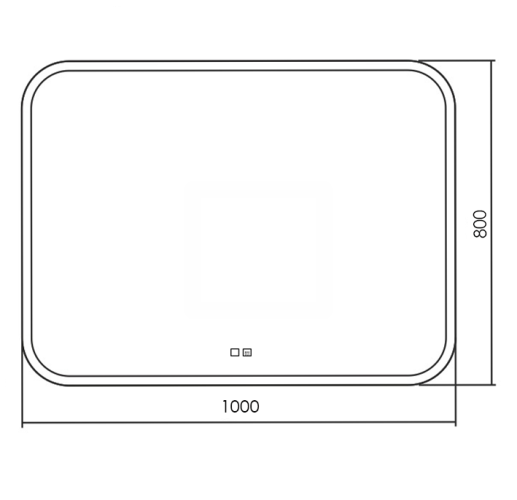 Зеркало Silver mirrors Stiv neo 1000х800 (LED-00002422)
