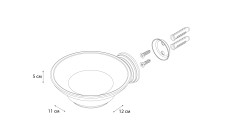 Мыльница стекло Grampus Laguna GR-7808