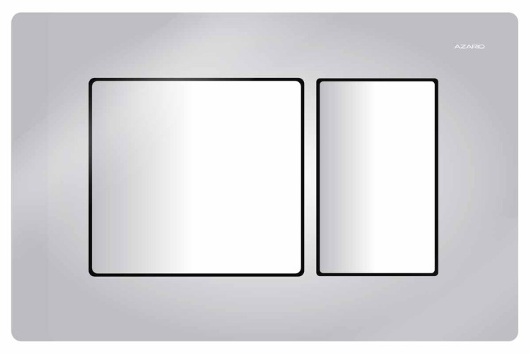 Кнопка смыва Azario 24.8х3.5х16.6 , пластик, цвет Хром глянцевый (AZ-8200-0031)