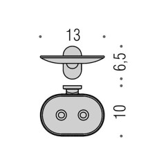 Мыльница Colombo Design Bart B2281.000