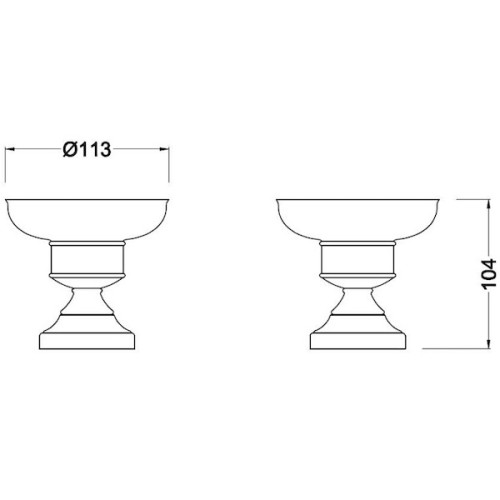 Мыльница Schein Saine Chrome 7053007