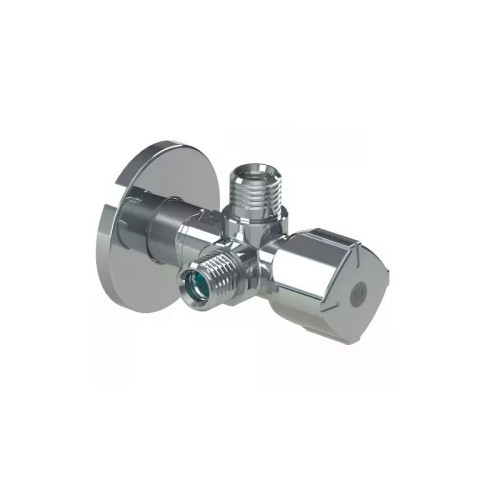 Двойной кран Arco TWIN, 1/2"-3/4"-3/4", латунь хромированная