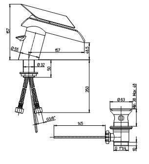 Смеситель для биде Paini Morgana 73CR306