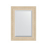 Зеркало настенное с фацетом EVOFORM в багетной раме старый гипс, 55х75 см, BY 1222