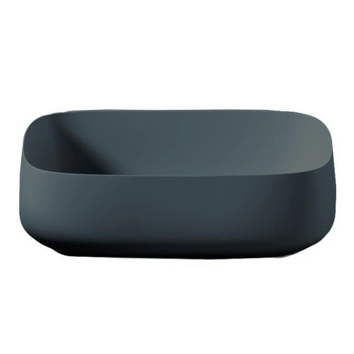 Раковина Artceram Cognac Quadro 560*410*155 отверстия для смесителя-отсутствуют Grey Olive