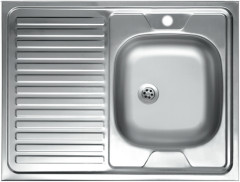 Мойка кухонная 60*80 чаша справа 0,6мм (без сифона) Vladiks L-401