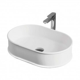 Раковина Artceram Atelier 600*400*150 отверстия для смесителя-отсутствуют белый глянцевый