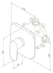 Смеситель для душа AM PM Sensation F3075000
