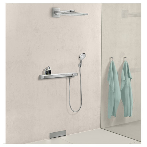 Shower TabletSelect 700, универсальный термостатический смеситель, для двух потребителей, хром/белый