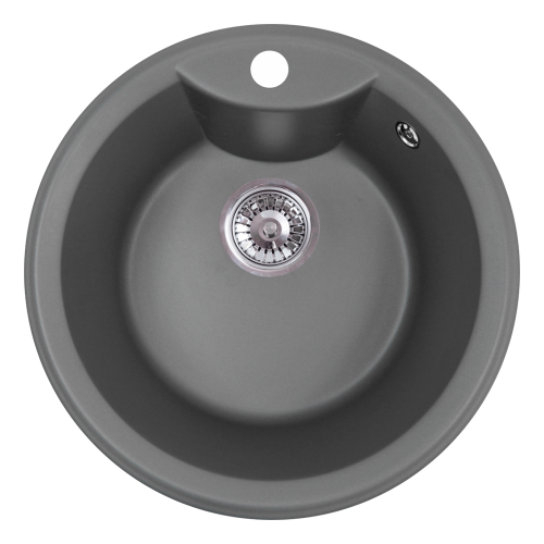Кухонная мойка Formastone FostoGran FG Флора, круглая, антрацит