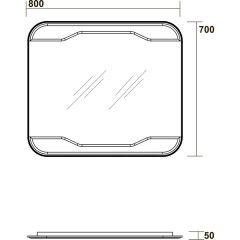 Зеркало Kerasan Waldorf 7407